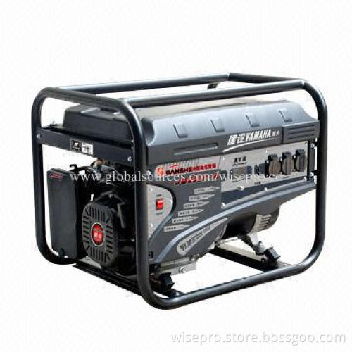 Portable gasoline generator, electric starter, low fuel consumption and noise single-cylinder engine